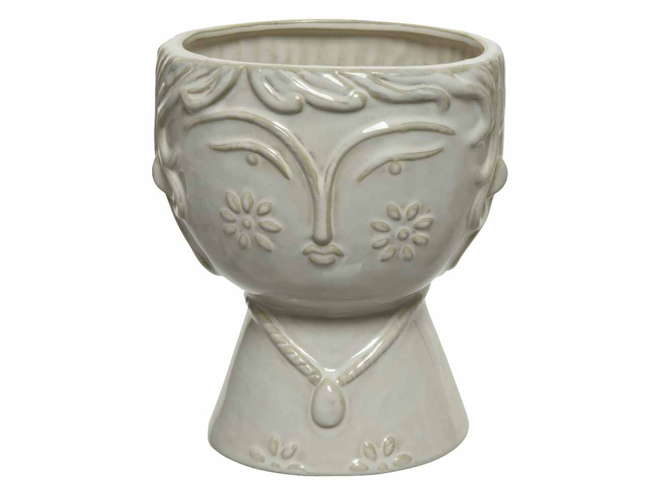Vaso busto porcellana h.18cm 803732
