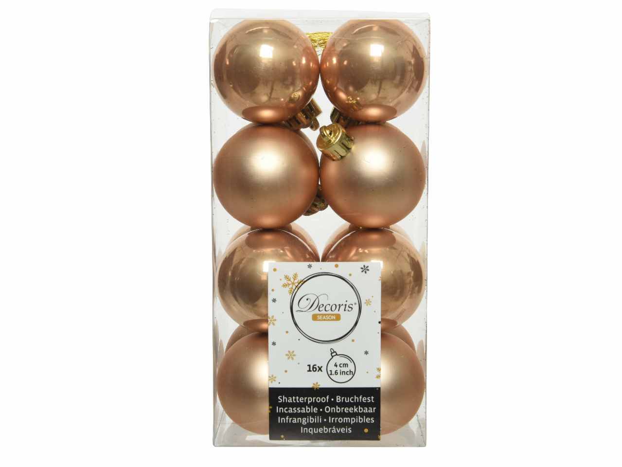 Sfera d.4cm 16pezzi oro