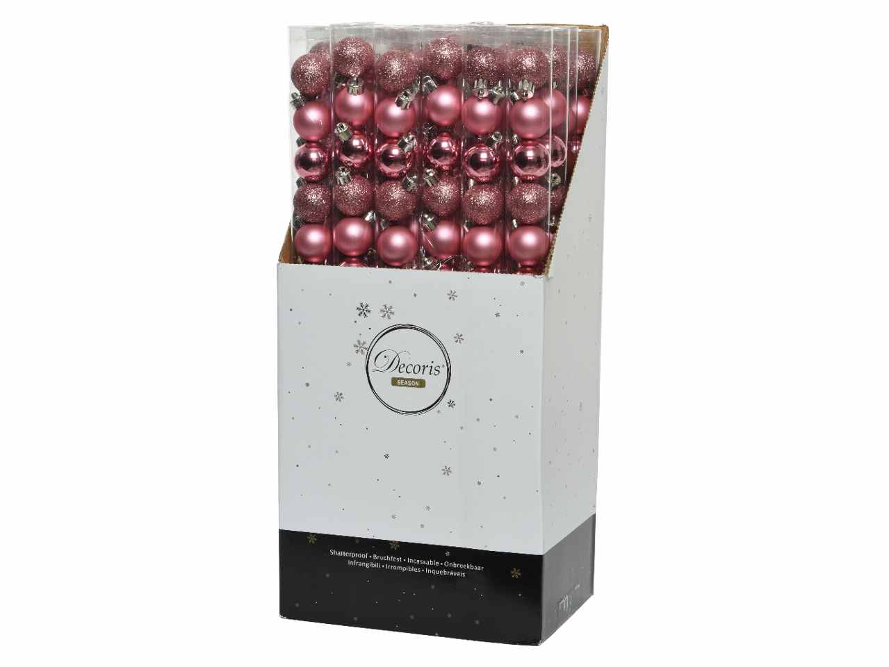 Sfera d.3cm 14pezzi rosa
