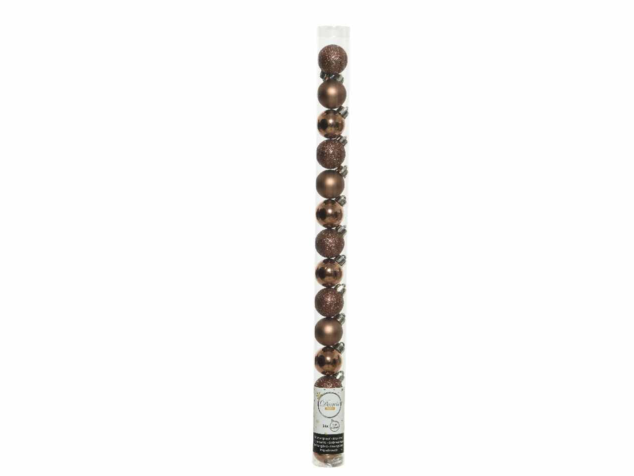 Sfera d.3cm 14pezzi marrone