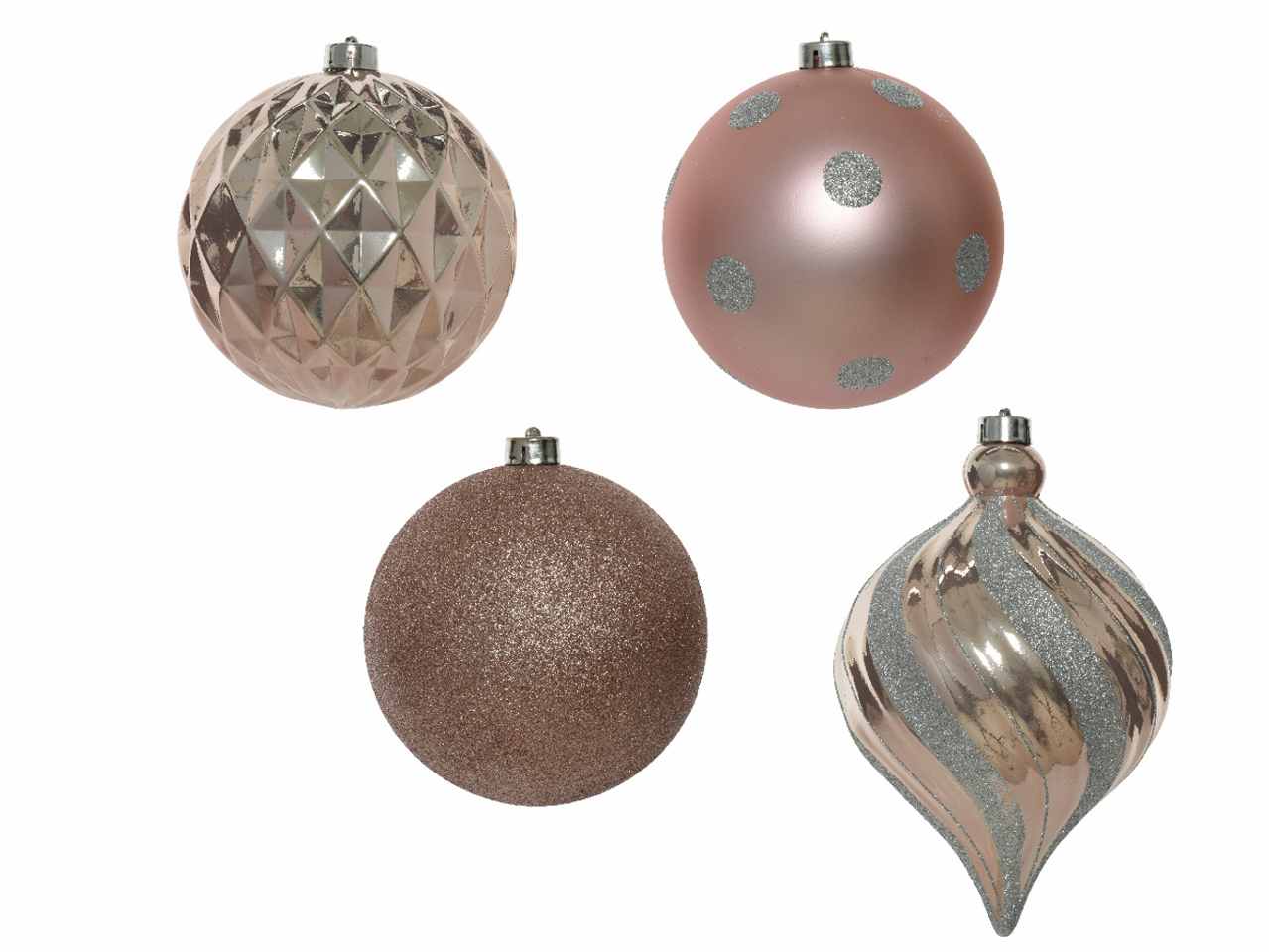Sfera d.15cm 6pezzi cipria