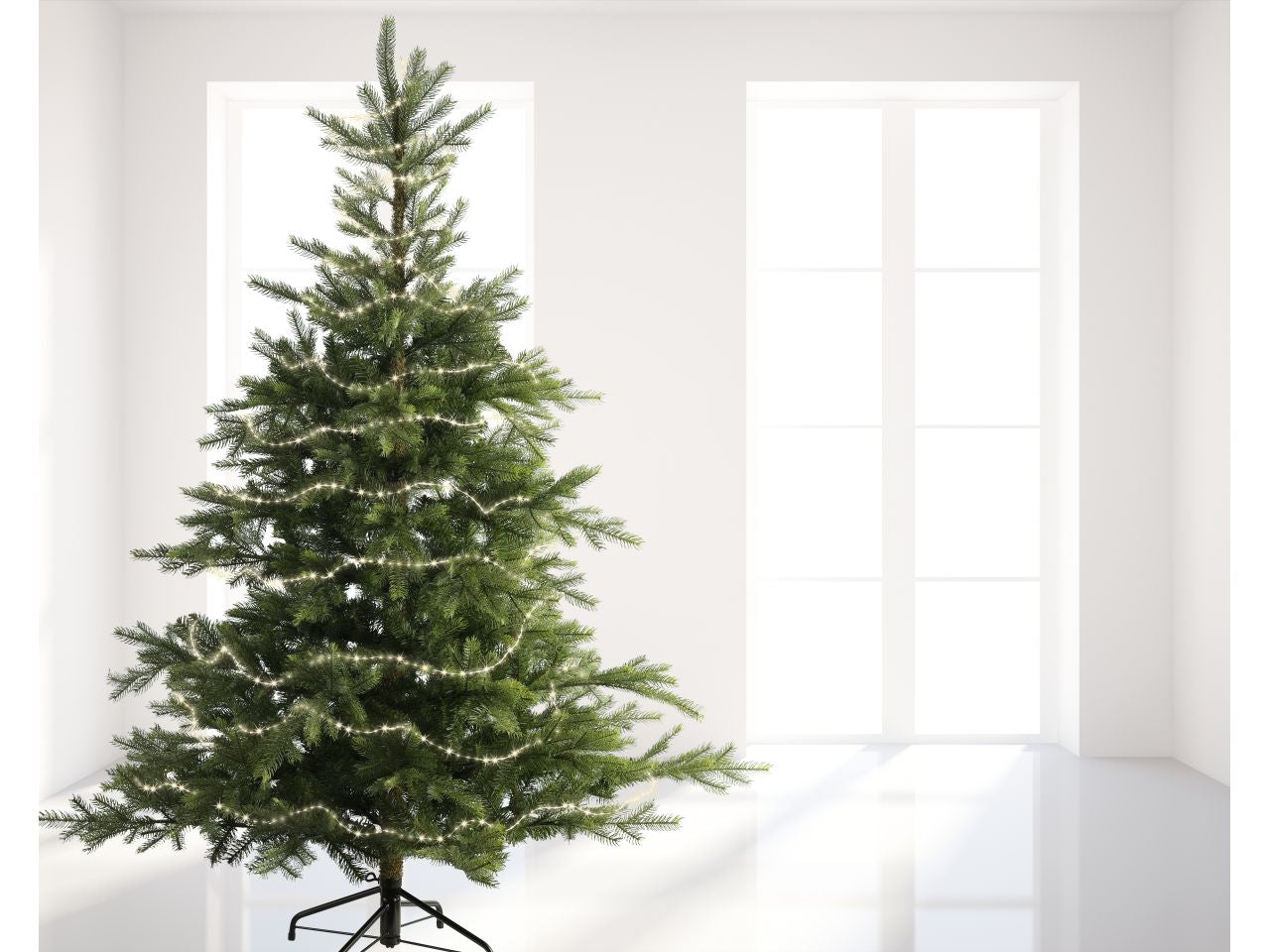 Luci natalizie micro led extra dense con 8 funzioni effetto scintillio per uso esterno colore argento bianco caldo misura lun.1200cm misura del led micro numero di led 756