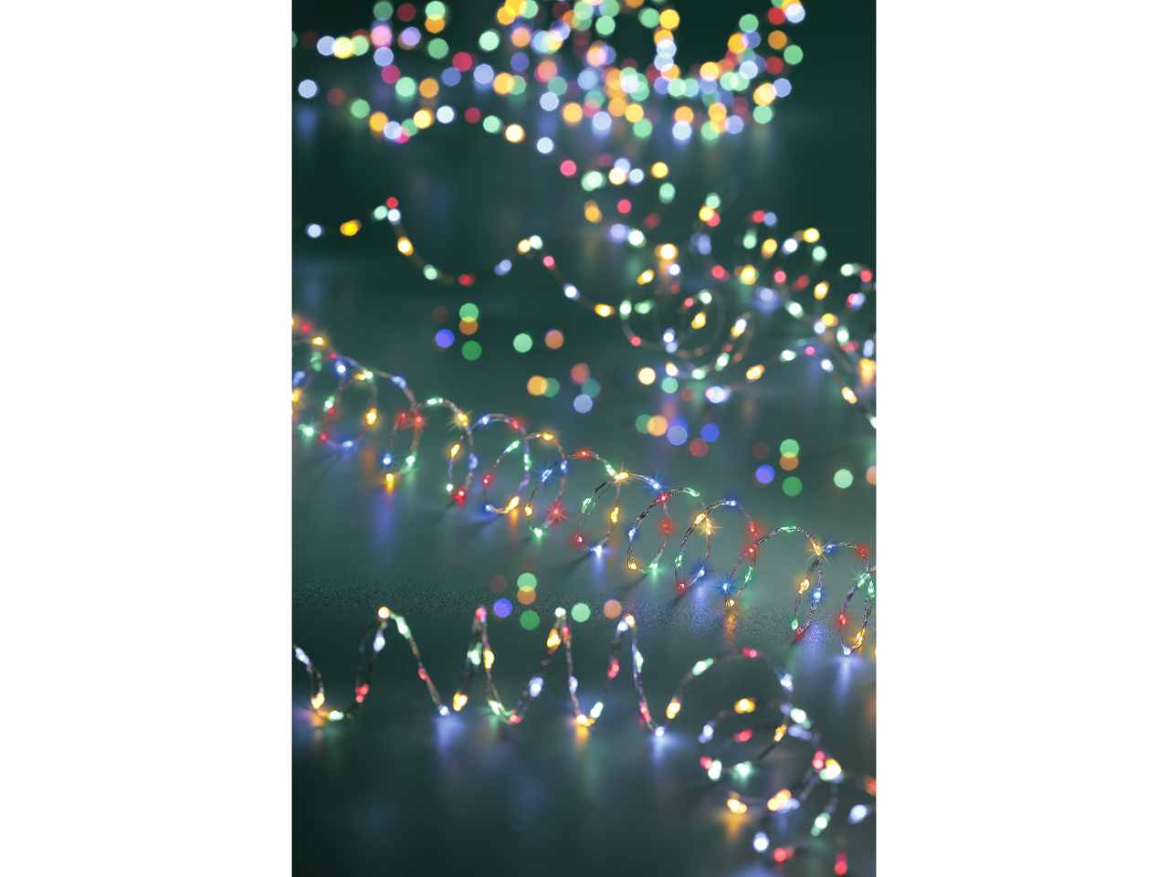 Catena luci 567 micro led multicolor 9metri 8 funzioni uso esterno