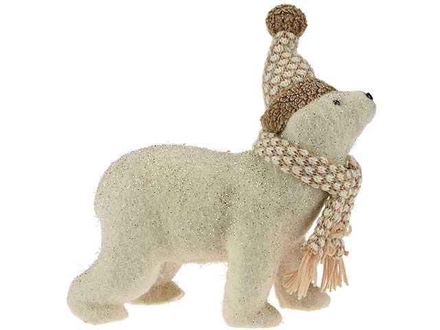 Orso 29cmcon sciarpa e cappello yzb005510