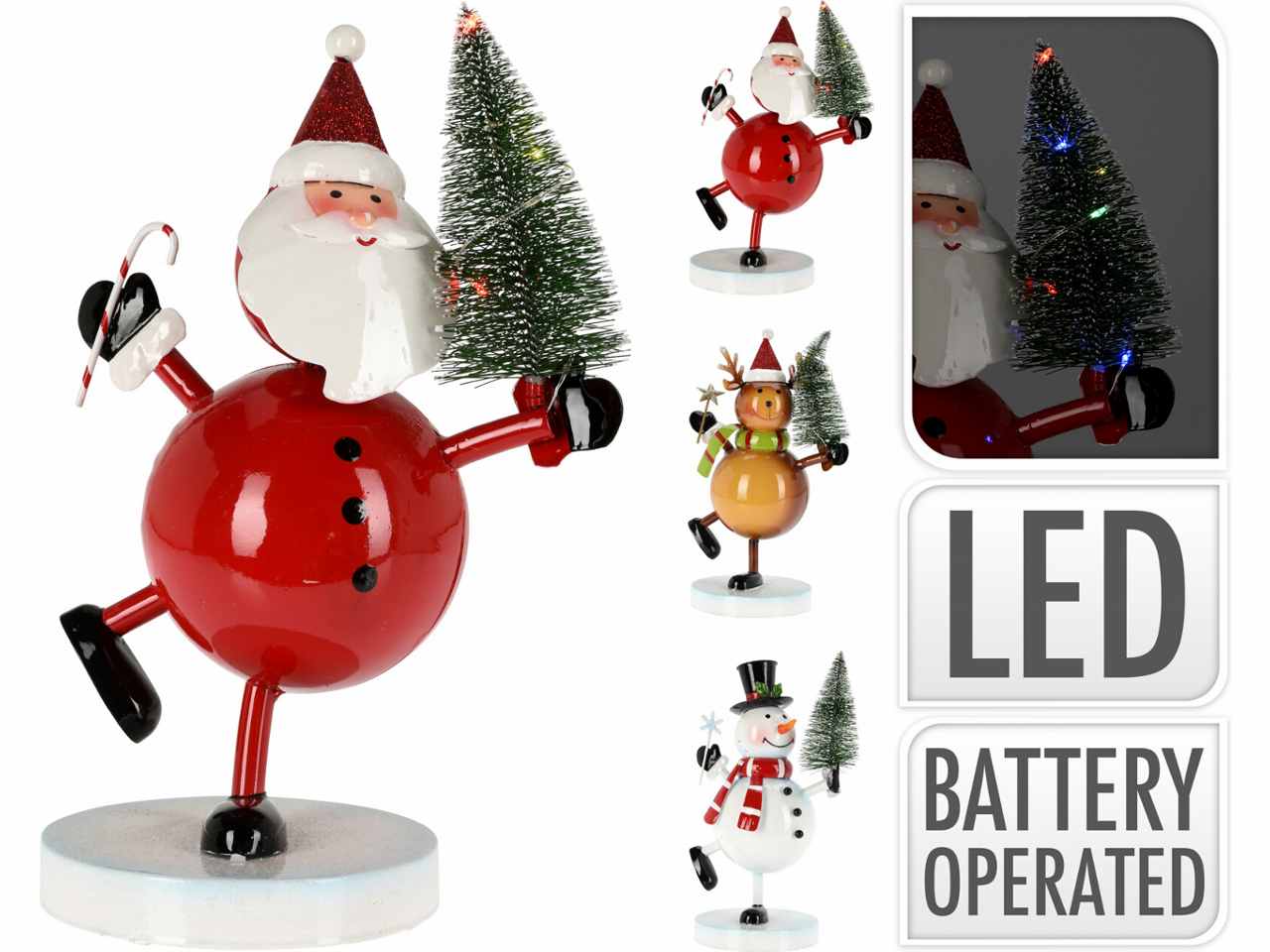 Figura natalizia con led 27cm