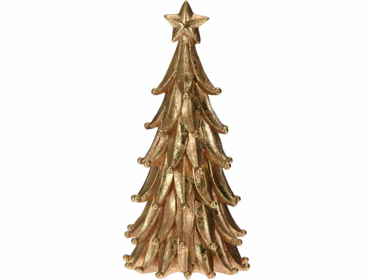 Albero in resina oro 13x28cm