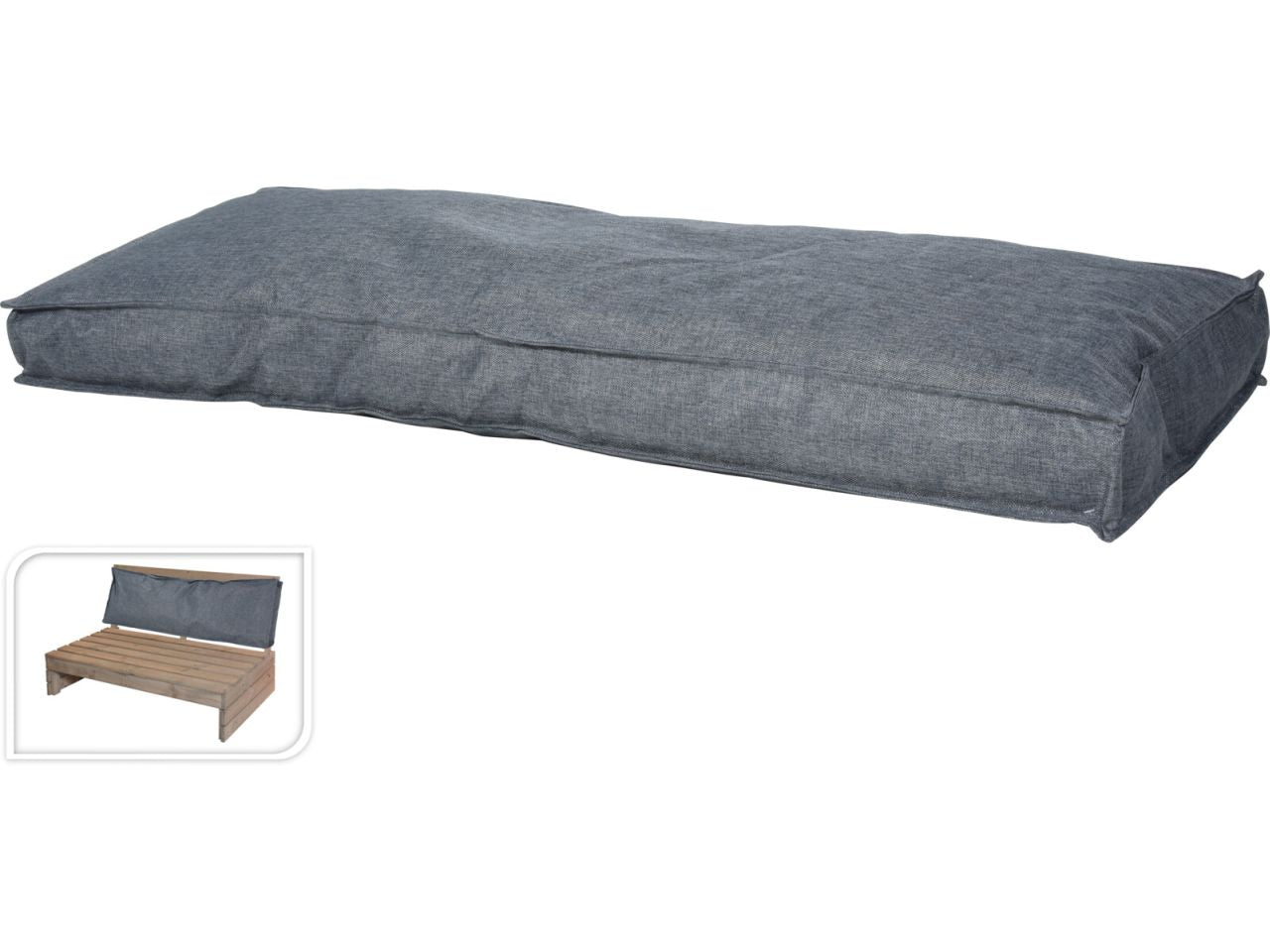 Cuscino pallet 120x40x12cm