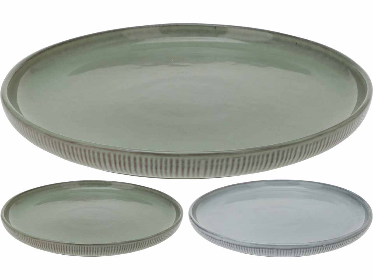 Piatto ceramica 21cm 2 assortimenti