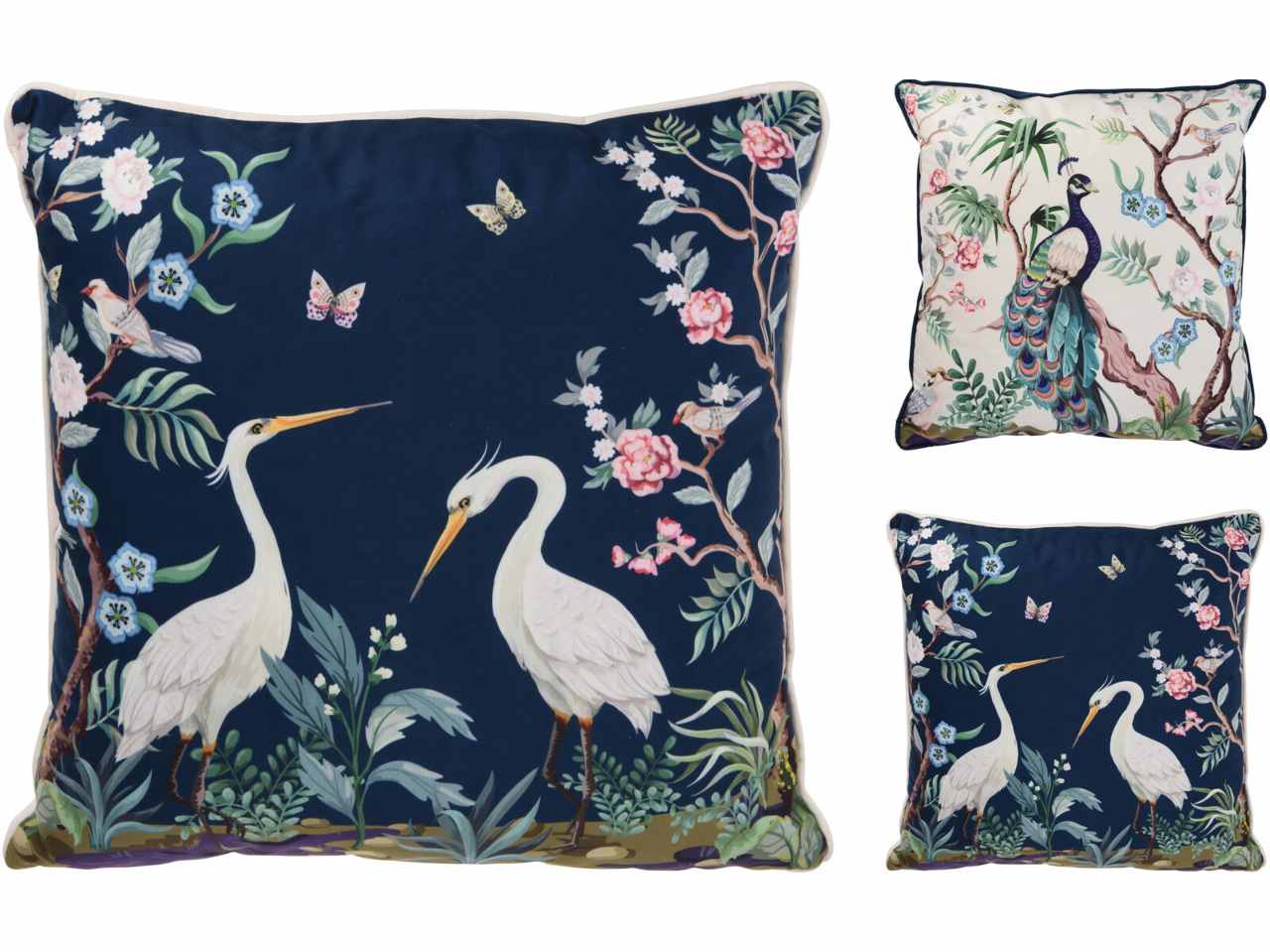 Cushion 45x45cm w print 2ass nbd300030