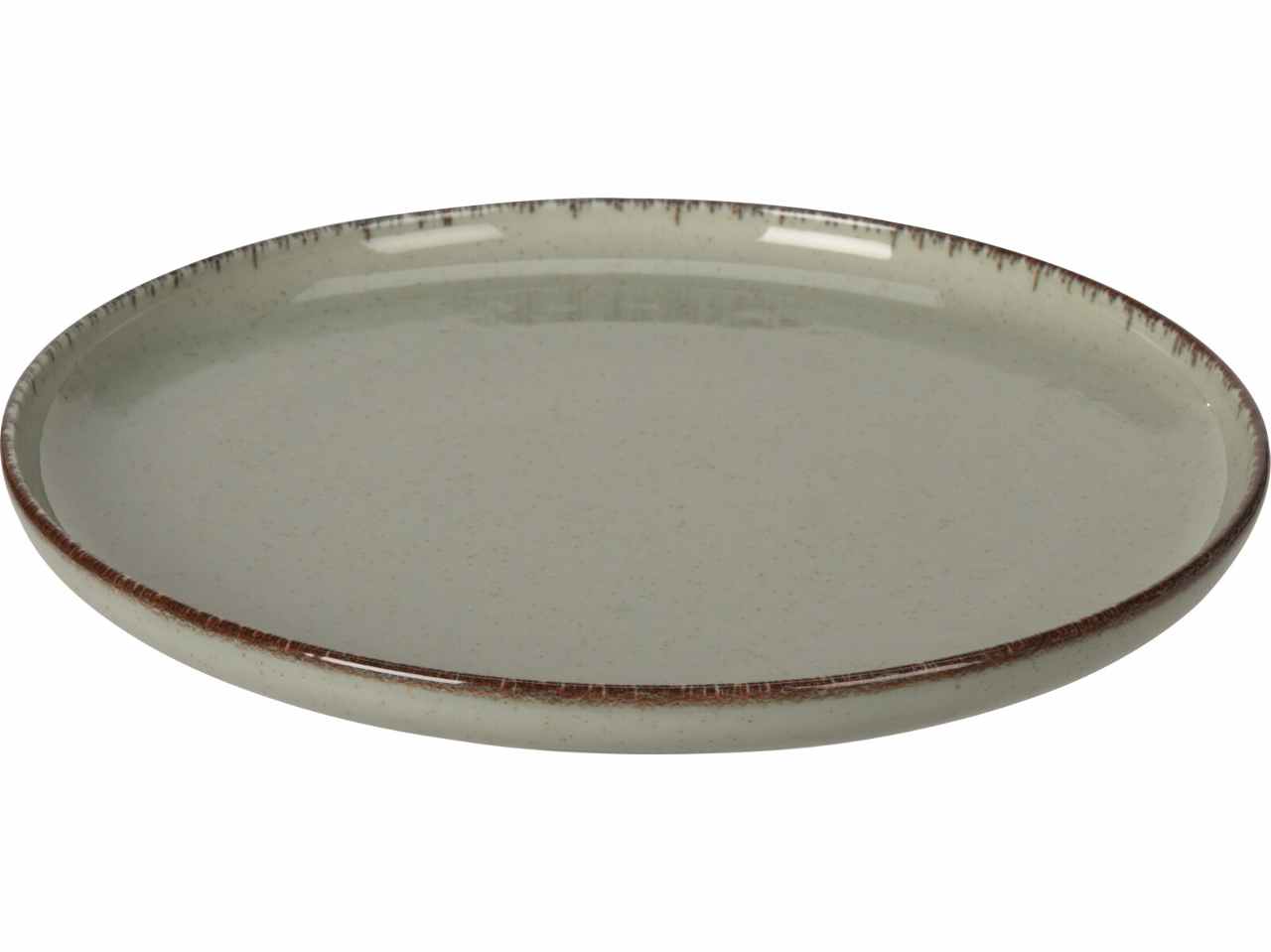 Piatto in porcellana 24cm colore verde