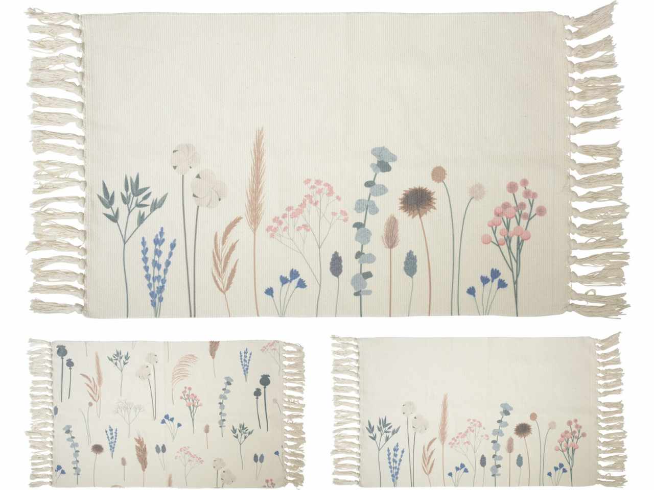 Tappeto con frangia 60x90cm 2 assortimenti