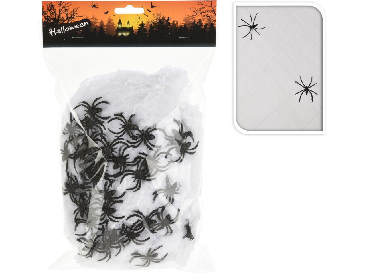 Ragnatela halloween con 32 ragni
