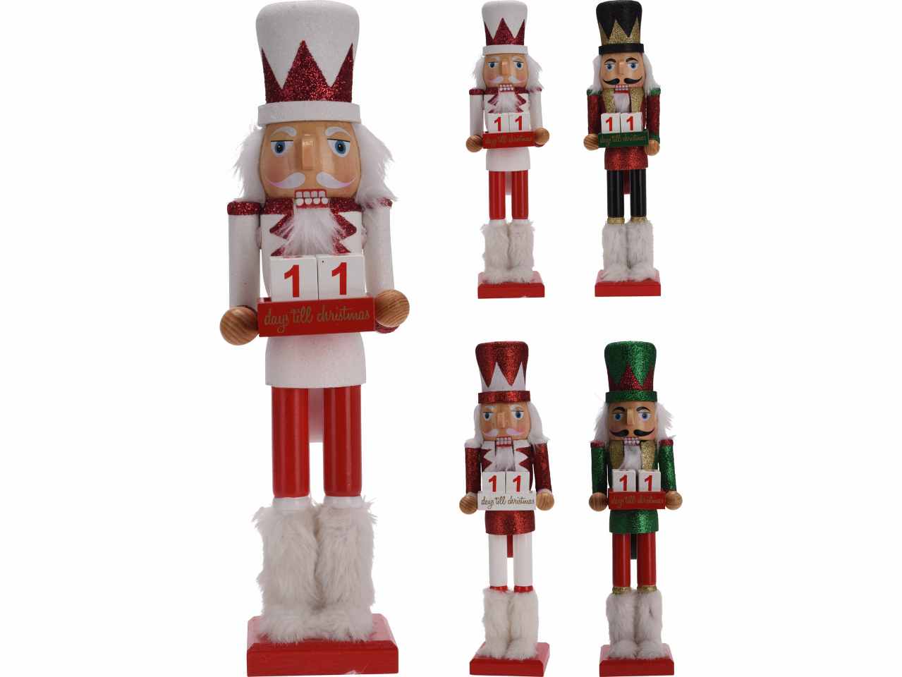 Schiaccianoci con calendario dell'avvento 38cm