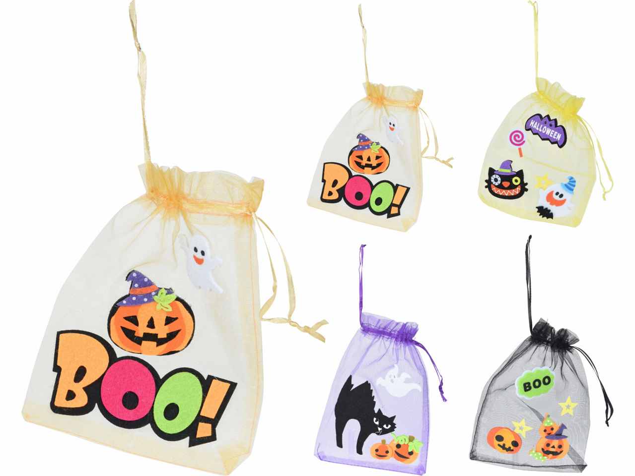 Sacchetto organza halloween