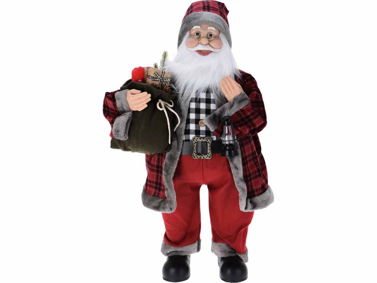 Babbo natale 80cm scozzese