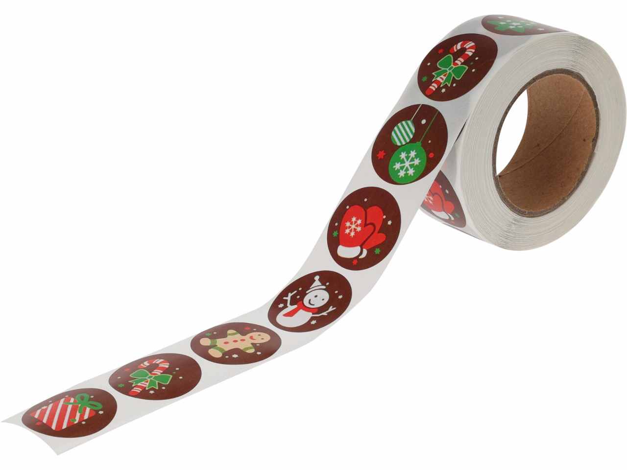 Rotolo adesivi natale 120pezzi
