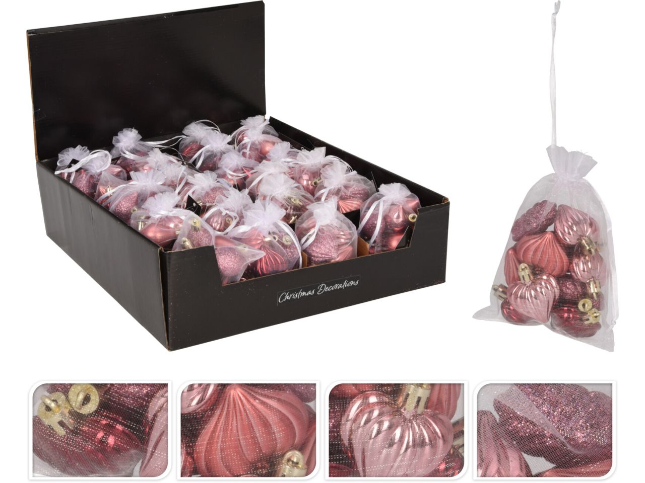 Pendenti natalizi imagine in 2 assortimenti - la confezione comprende 12 pendenti