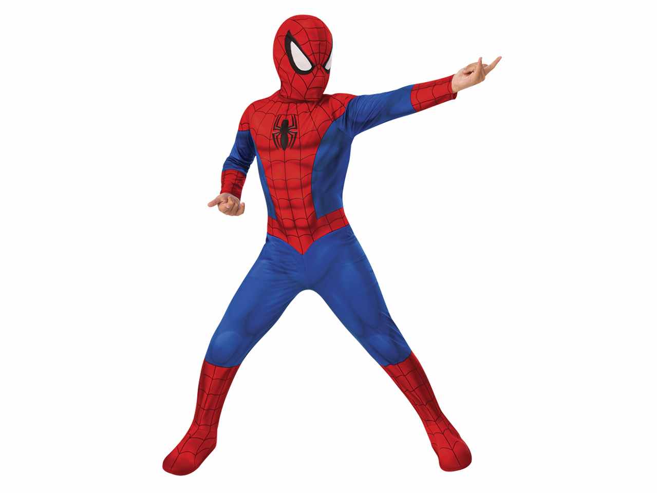 VESTITO SPIDERMAN CLASSICO PER BAMBINI TAGLIA M