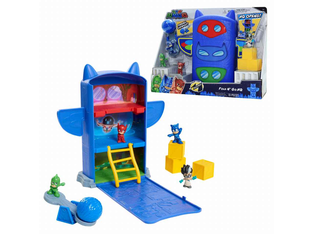 Pj masks playset night time micros b3899