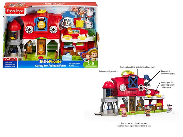 fisher price fattoria animali felici fk