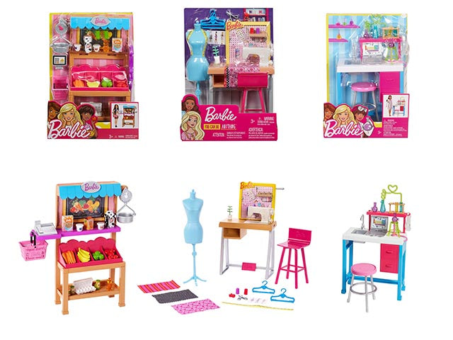 barbie accessori carriere ass.fjb25-0