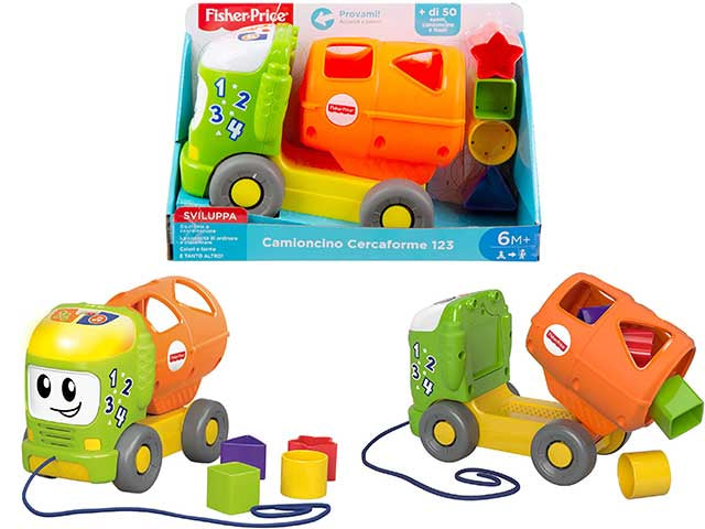 Fisher price camioncino cerca forme gfy39