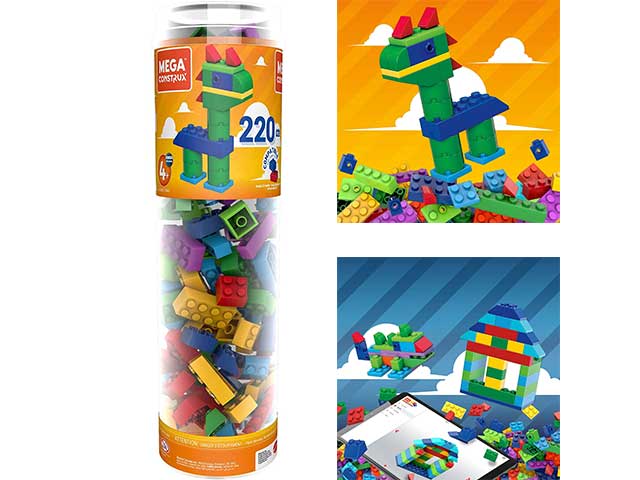 Mega construx tubo large 220 pezzi gvm51