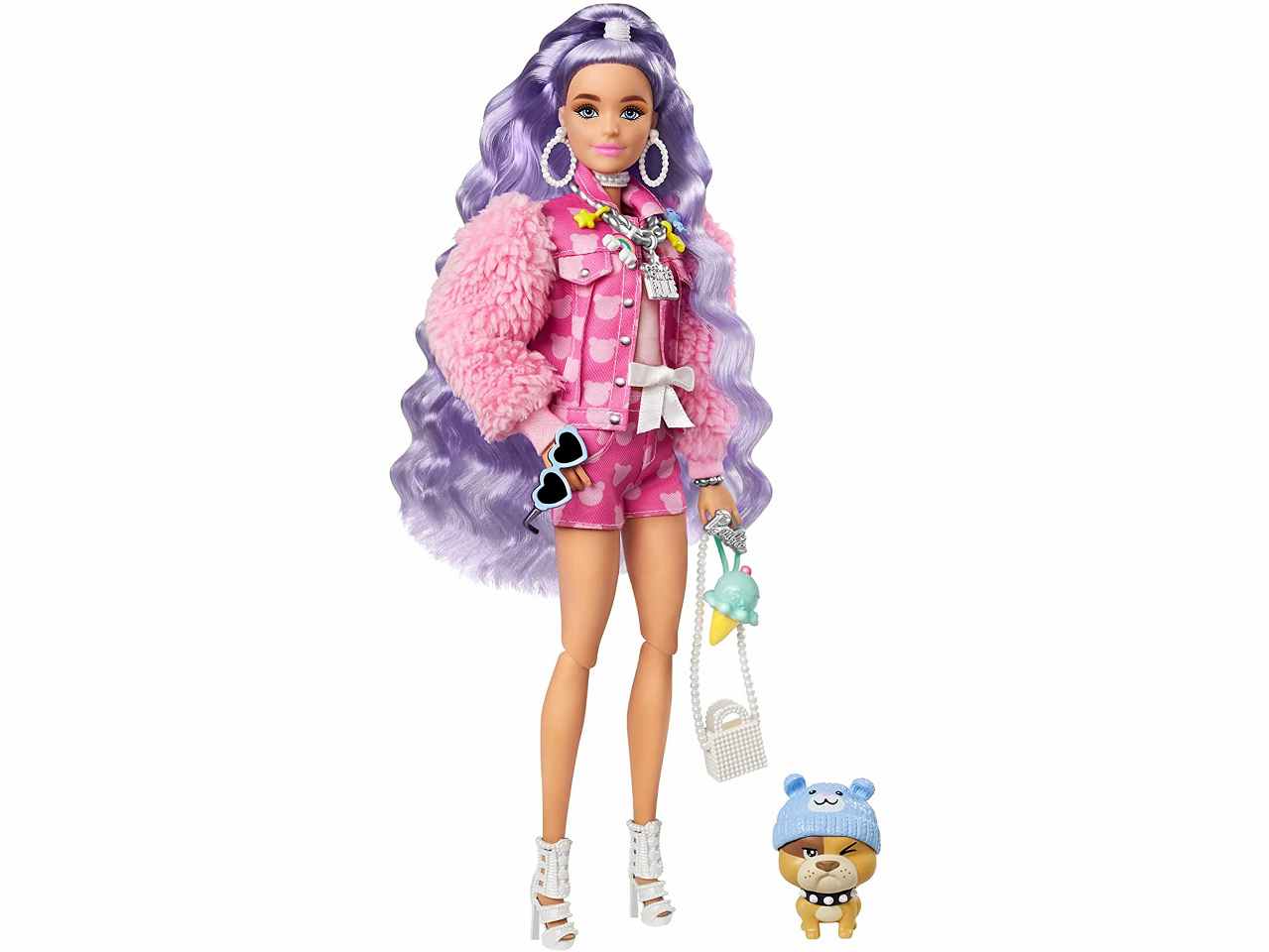 barbie extra capelli lilla gxf08
