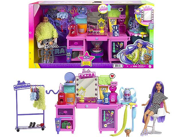 Barbie extra vanity playset gyj70-0