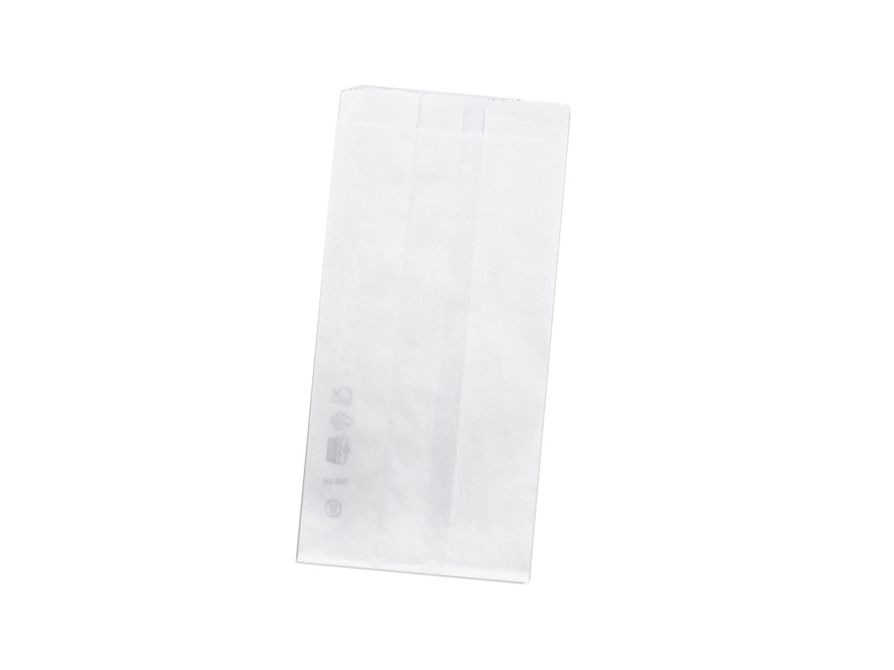 Sacchettino mini - colore bianco 40gr/mq - misura 100x35+35x200mm - la conferzione comprende 100 sacchetti