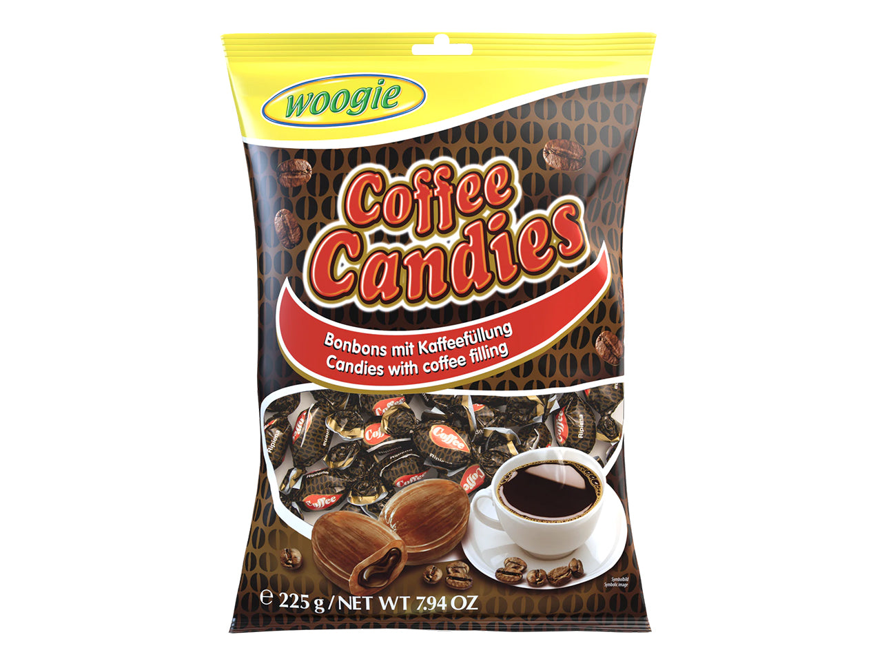 Woogie coffee candies caramelle con ripieno di caffè 225g