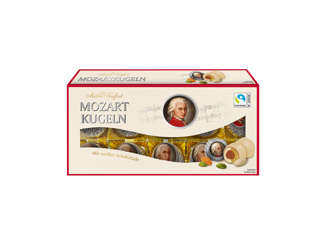 palline di mozart con cioccolata bianca 200g