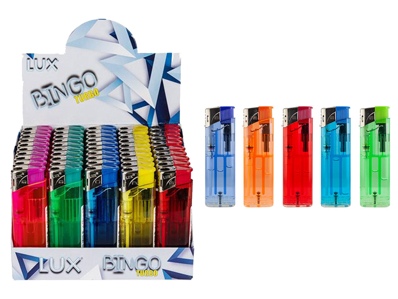 Accendino bingo turbo 50 pezzi 6340 antivento
