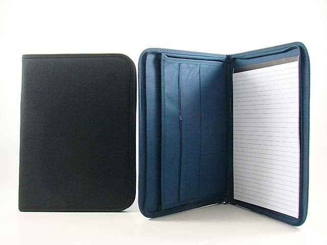 portfolio con cerniera in nylon