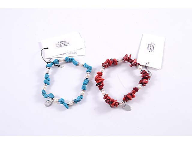 Bracciale pietra+acciaio b 09806