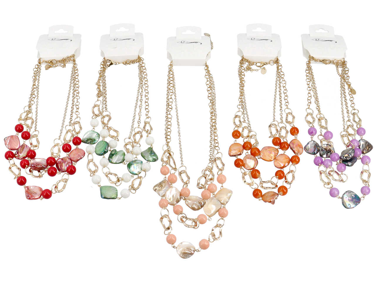collana c/conchiglia in vetro c 22323