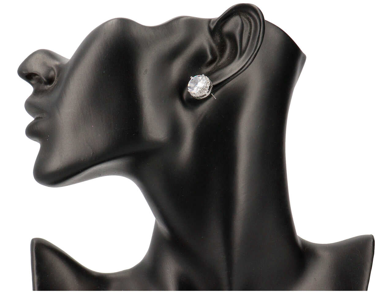 Orecchino in ottone con zirconi