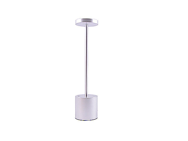 lampada da tavolo ricaricabile argento