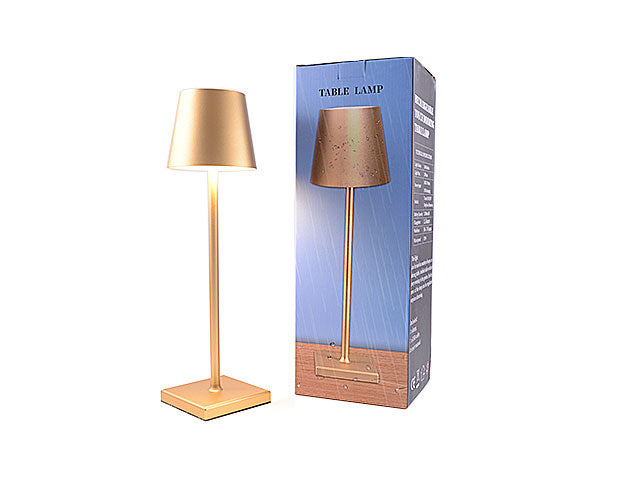 lampada da tavolo touch ricaricabile oro