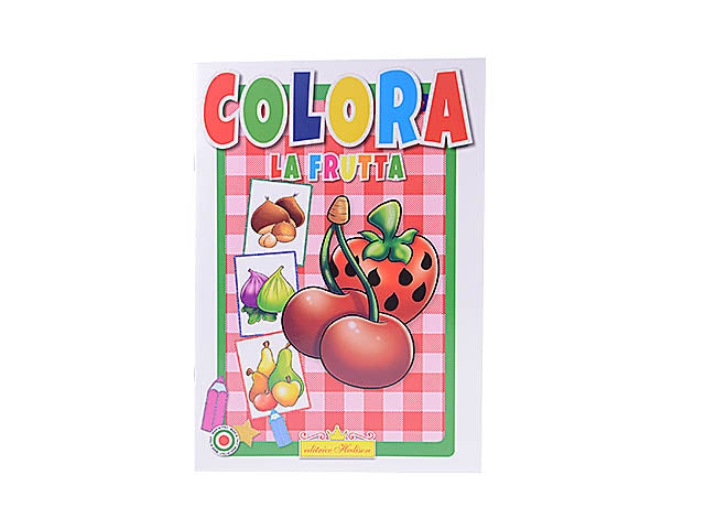 libro colora la frutta