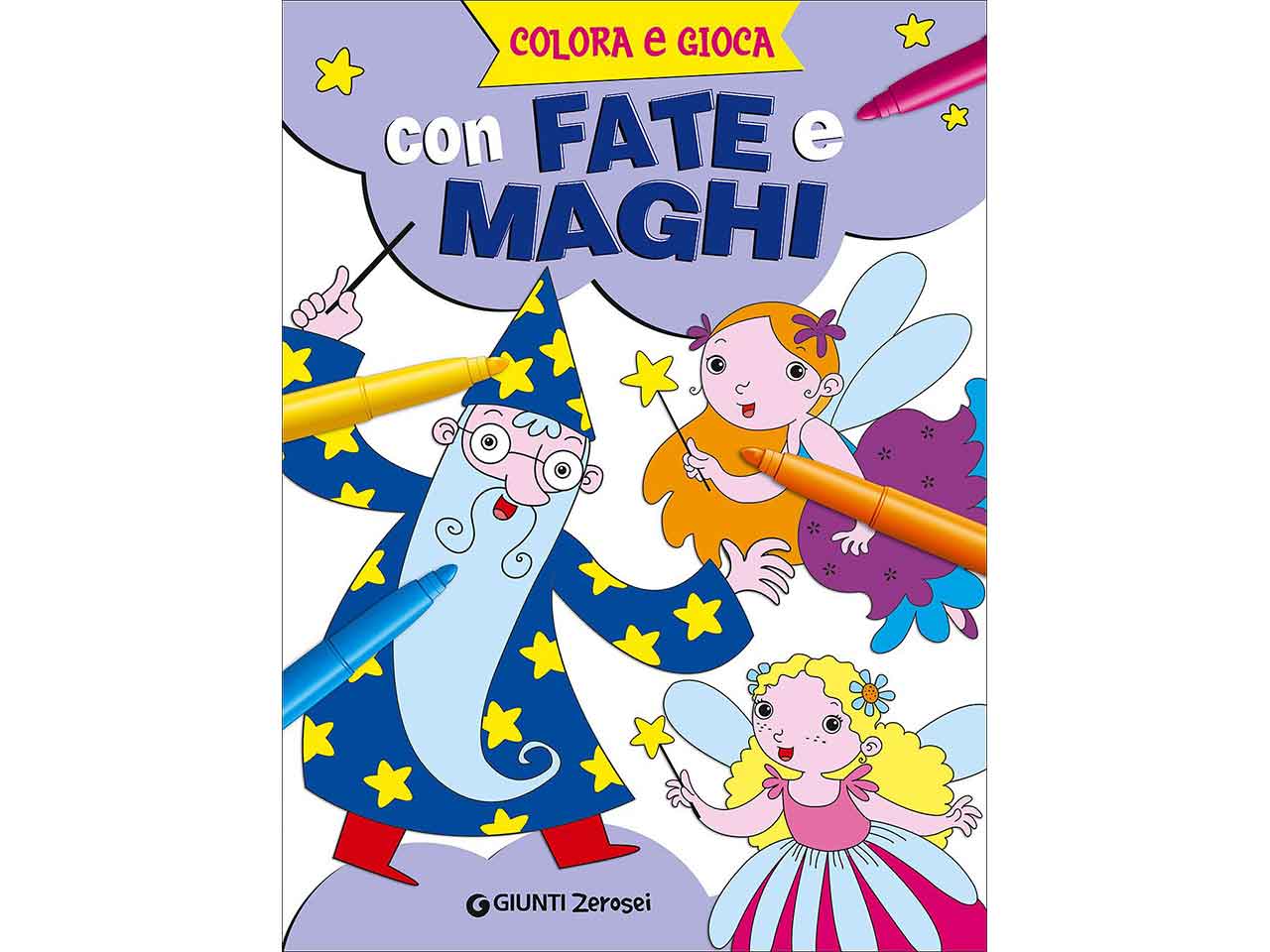 Libro colora e gioca c/fate e maghi