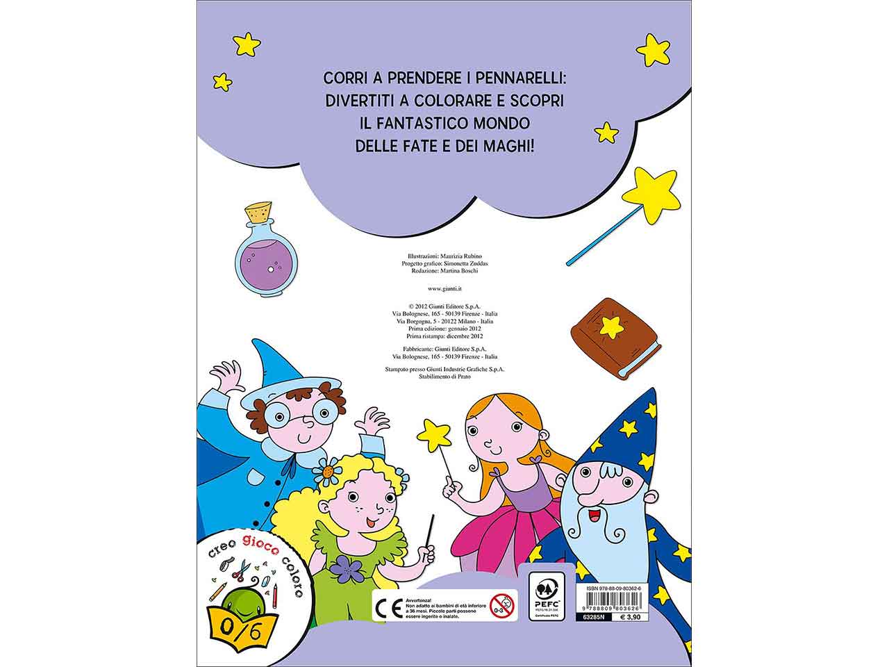 Libro colora e gioca c/fate e maghi