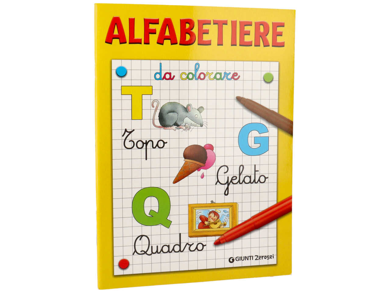 Libro alfabetiere da colorare