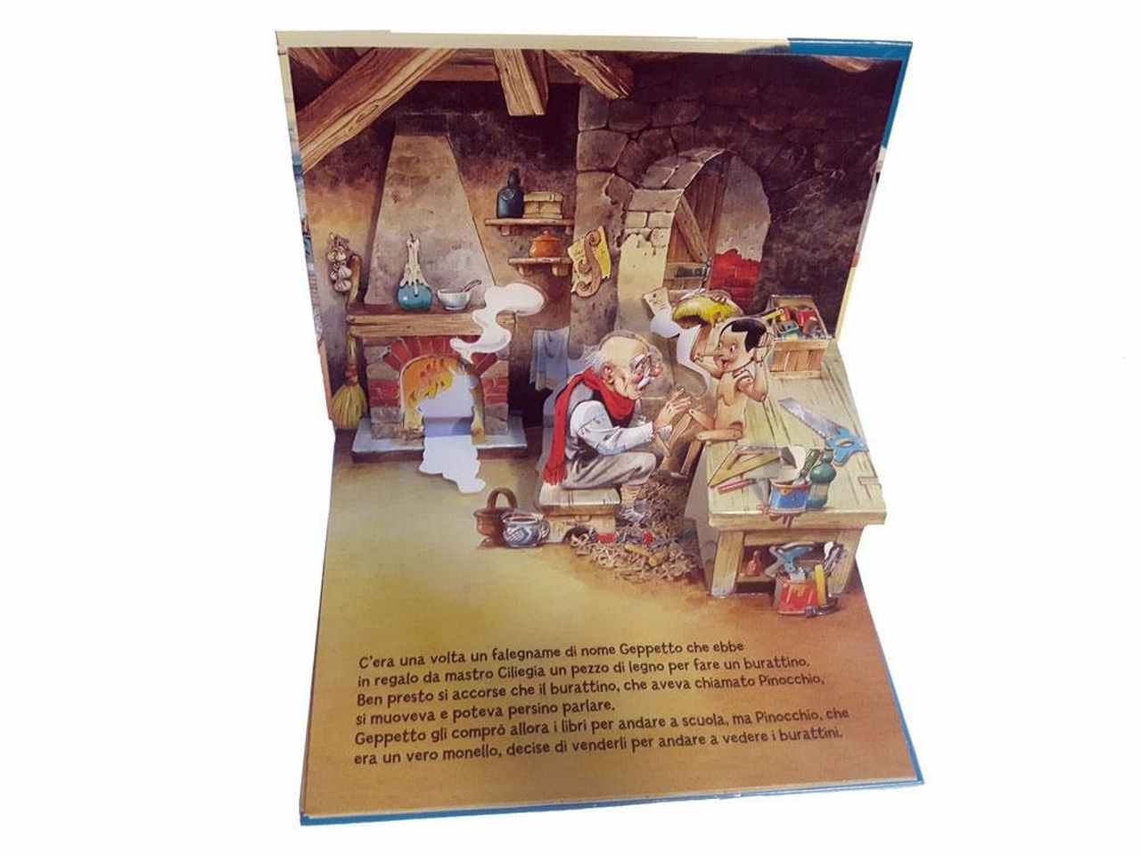 libro libri pop up pinocchio