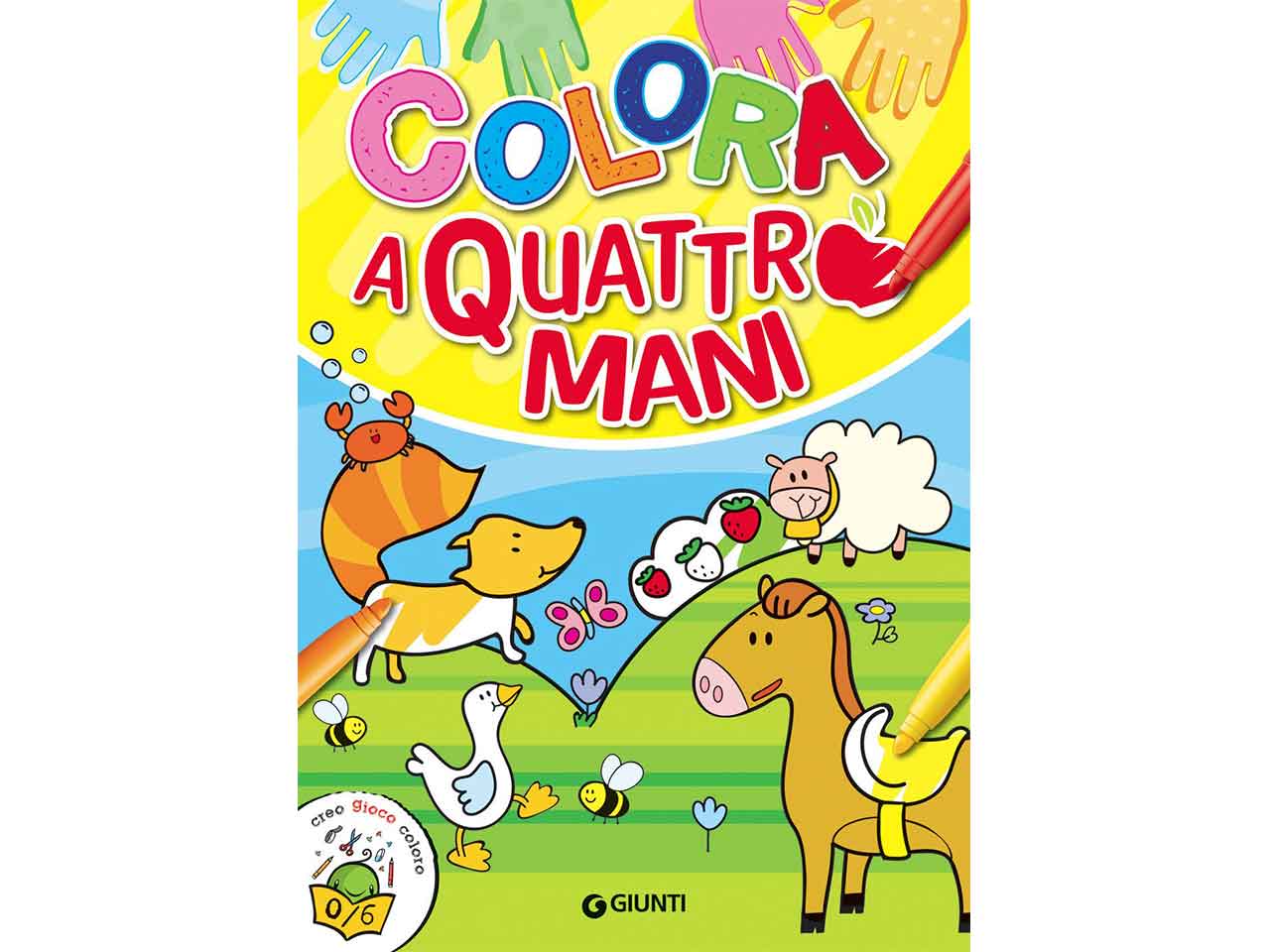 Libro colora a quattro mani