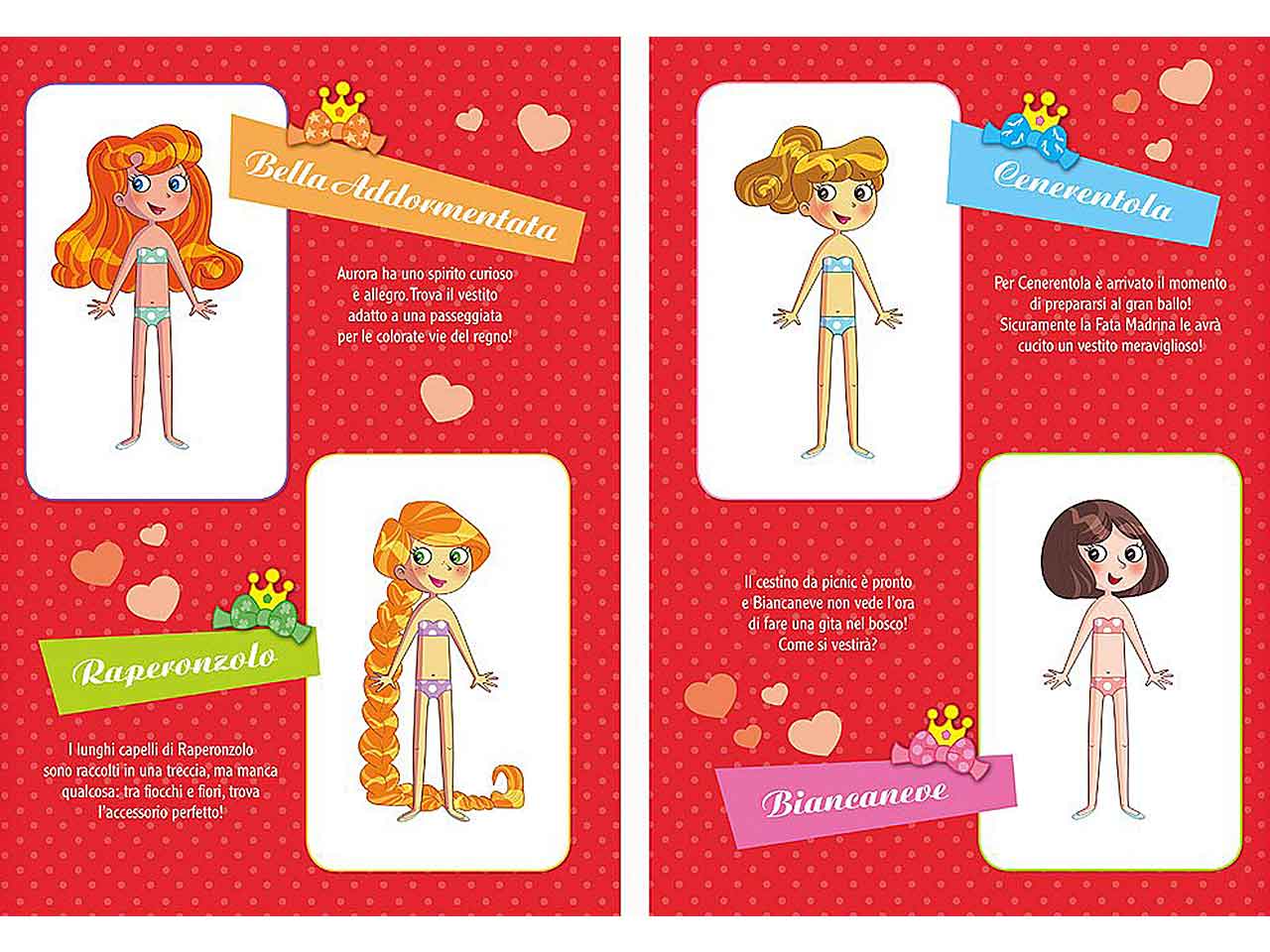 libro principesse attacca-stacca