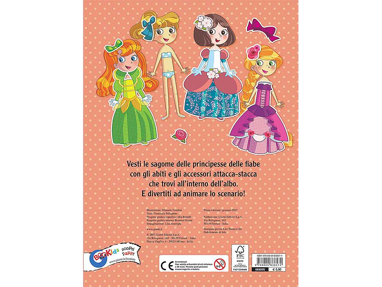 libro principesse attacca-stacca