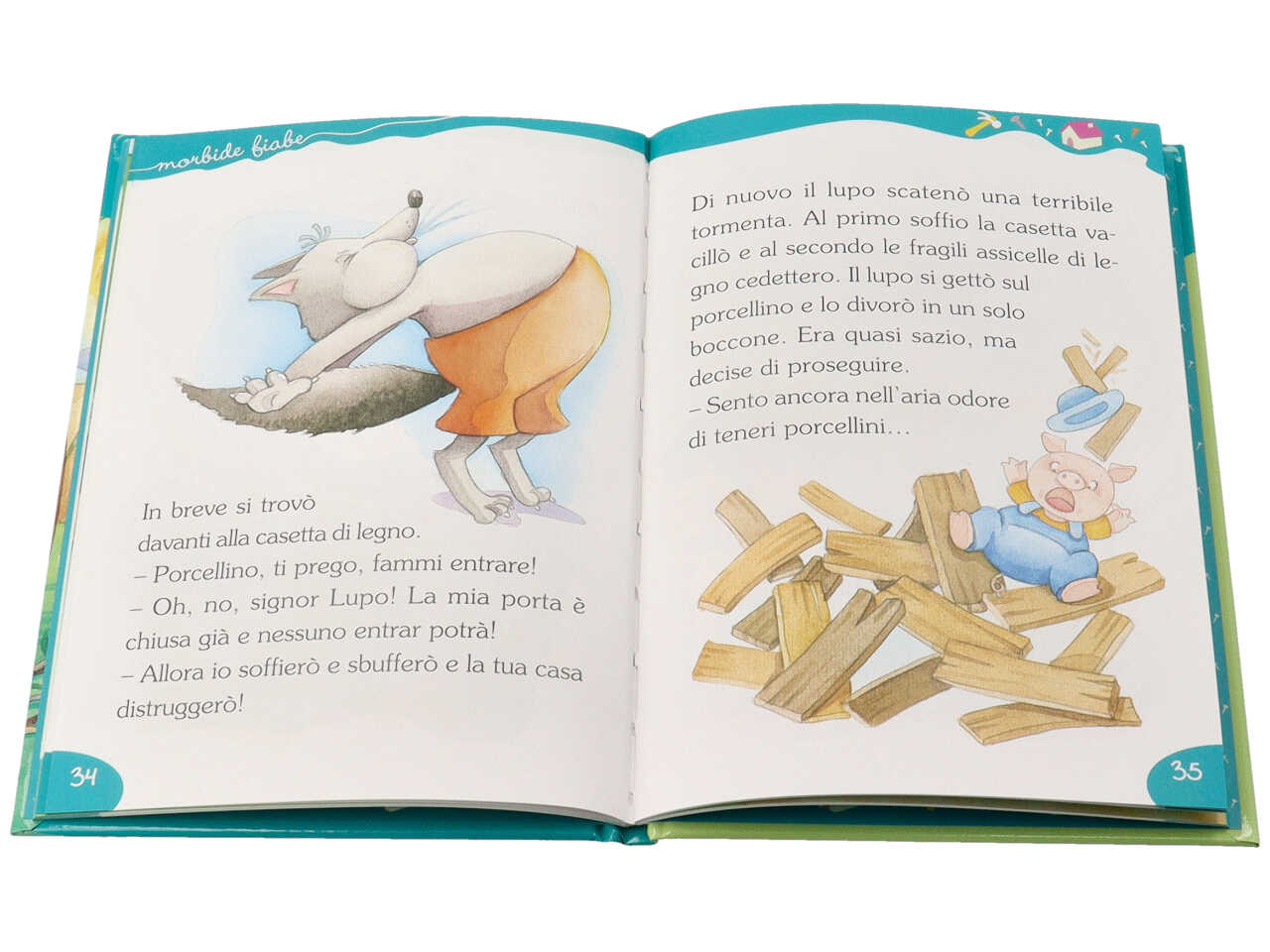 Libro morbide fiabe tre porcellini