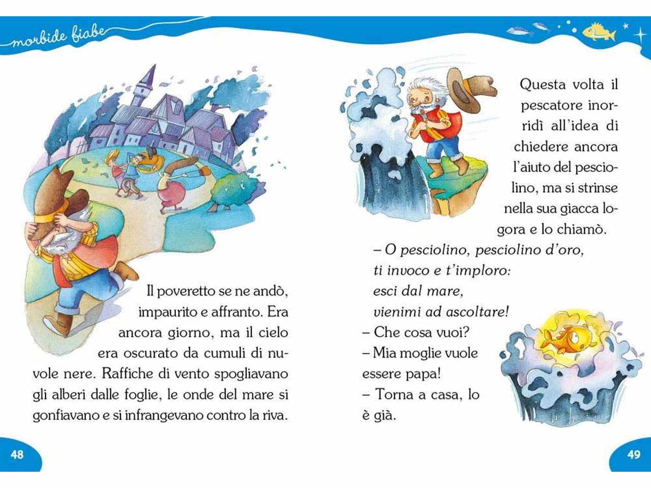 libro morbide fiabe pesciolino d'oro