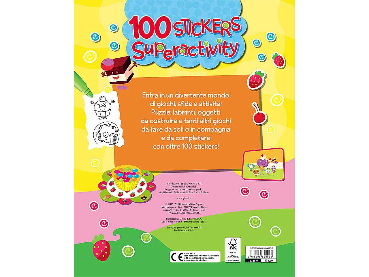 Libro 100 stickers super activity